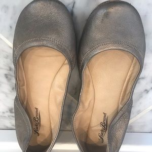 Lucky Brand metallic ballet flats